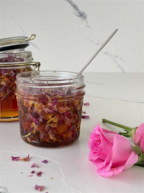 How do you make rose-infused honey?